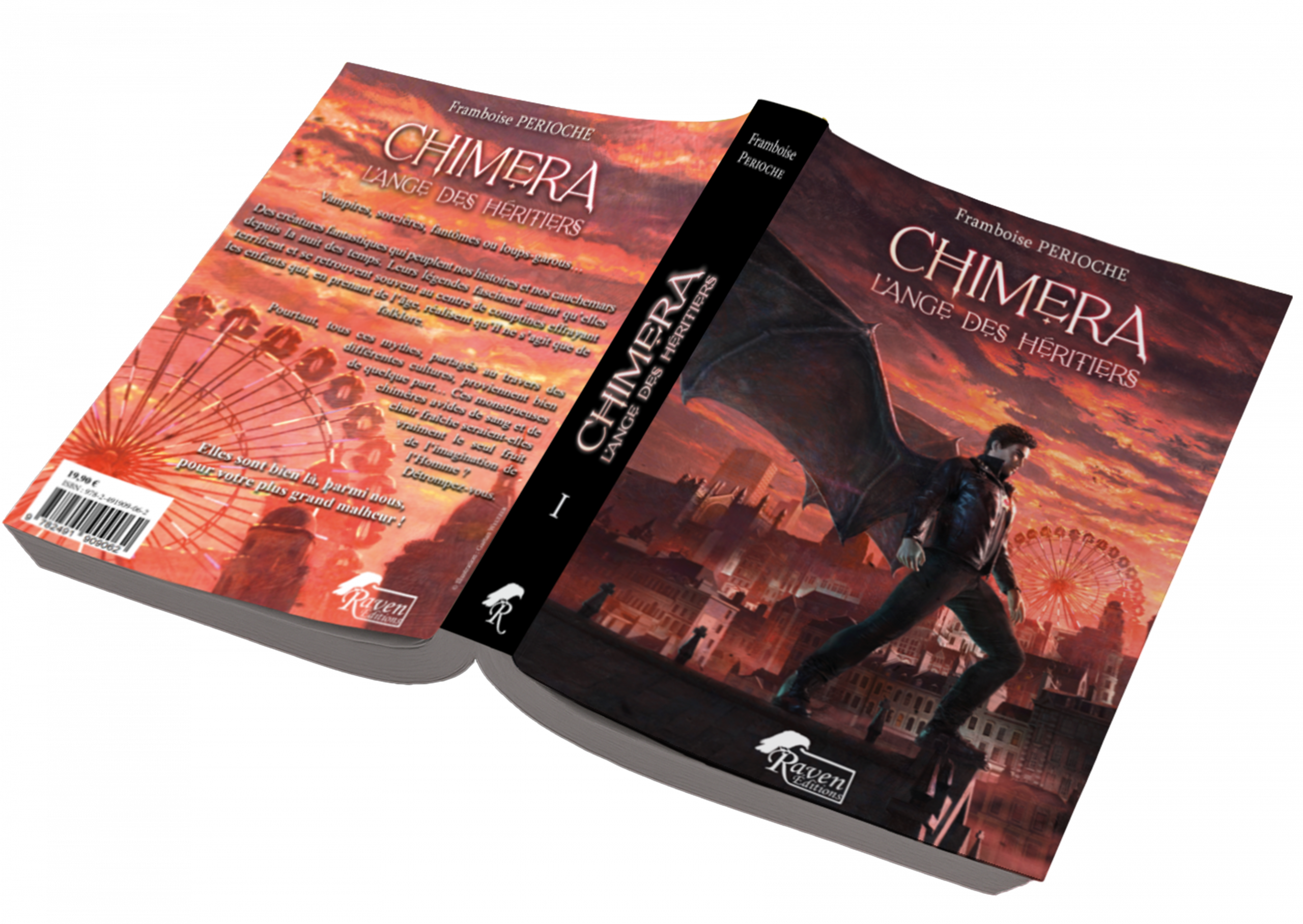 Couverture 3D du roman Chimera Tome 1 – Raven Éditions - Framboise PERIOCHE